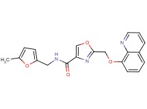N-[(5-methyl-2-furyl)methyl]-2-[(8-quinolinyloxy)methyl]-1,3-oxazole-4-carboxamide