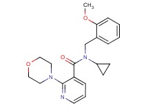 N-cyclopropyl-N-(2-methoxybenzyl)-2-morpholin-4-ylnicotinamide