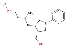 ((3R*,4R*)-4-{[(2-methoxyethyl)(methyl)amino]methyl}-1-pyrimidin-2-ylpyrrolidin-3-yl)methanol