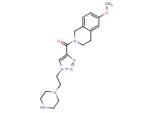 6-methoxy-2-{[1-(2-piperazin-1-ylethyl)-1H-1,2,3-triazol-4-yl]carbonyl}-1,2,3,4-tetrahydroisoquinoline