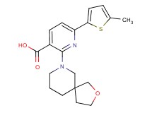 6-(5-methyl-2-thienyl)-2-(2-oxa-7-azaspiro[4.5]dec-7-yl)nicotinic acid