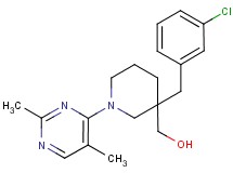 [3-(3-chlorobenzyl)-1-(2,5-dimethylpyrimidin-4-yl)piperidin-3-yl]methanol
