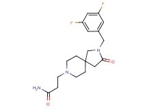 3-[2-(3,5-difluorobenzyl)-3-oxo-2,8-diazaspiro[4.5]dec-8-yl]propanamide