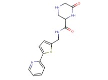 6-oxo-N-[(5-pyridin-2-yl-2-thienyl)methyl]piperazine-2-carboxamide