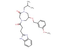 4-[3-(1H-benzimidazol-2-yl)propanoyl]-1-isobutyl-6-[(3-methoxybenzyl)oxy]-1,4-diazepan-2-one