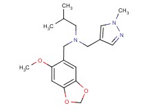 N-[(6-methoxy-1,3-benzodioxol-5-yl)methyl]-2-methyl-N-[(1-methyl-1H-pyrazol-4-yl)methyl]propan-1-amine