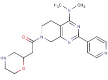 N,N-dimethyl-7-(2-morpholinylacetyl)-2-(4-pyridinyl)-5,6,7,8-tetrahydropyrido[3,4-d]pyrimidin-4-amine