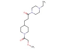 1-ethyl-4-{3-[1-(methoxyacetyl)-4-piperidinyl]propanoyl}piperazine