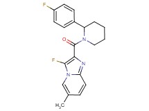 3-fluoro-2-{[2-(4-fluorophenyl)-1-piperidinyl]carbonyl}-6-methylimidazo[1,2-a]pyridine