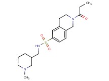 N-[(1-methylpiperidin-3-yl)methyl]-2-propionyl-1,2,3,4-tetrahydroisoquinoline-6-sulfonamide