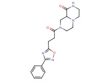 8-[3-(3-phenyl-1,2,4-oxadiazol-5-yl)propanoyl]hexahydro-2H-pyrazino[1,2-a]pyrazin-1(6H)-one