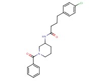 N-(1-benzoyl-3-piperidinyl)-4-(4-chlorophenyl)butanamide