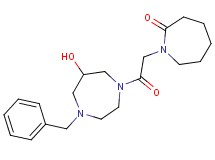 1-[2-(4-benzyl-6-hydroxy-1,4-diazepan-1-yl)-2-oxoethyl]-2-azepanone