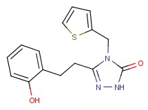 5-[2-(2-hydroxyphenyl)ethyl]-4-(2-thienylmethyl)-2,4-dihydro-3H-1,2,4-triazol-3-one