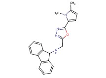 N-{[5-(1,5-dimethyl-1H-pyrrol-2-yl)-1,3,4-oxadiazol-2-yl]methyl}-9H-fluoren-9-amine