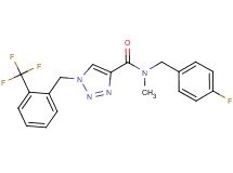 N-(4-fluorobenzyl)-N-methyl-1-[2-(trifluoromethyl)benzyl]-1H-1,2,3-triazole-4-carboxamide
