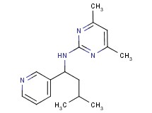 4,6-dimethyl-N-(3-methyl-1-pyridin-3-ylbutyl)pyrimidin-2-amine