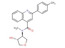 N-[(3S*,4R*)-4-hydroxytetrahydro-3-furanyl]-N-methyl-2-(4-methylphenyl)-4-quinolinecarboxamide
