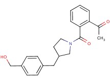 1-[2-({3-[4-(hydroxymethyl)benzyl]pyrrolidin-1-yl}carbonyl)phenyl]ethanone