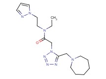 2-[5-(1-azepanylmethyl)-1H-tetrazol-1-yl]-N-ethyl-N-[2-(1H-pyrazol-1-yl)ethyl]acetamide