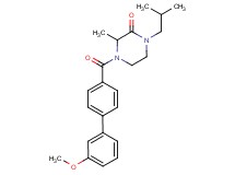1-isobutyl-4-[(3'-methoxy-4-biphenylyl)carbonyl]-3-methyl-2-piperazinone