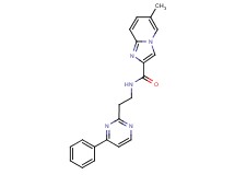 6-methyl-N-[2-(4-phenyl-2-pyrimidinyl)ethyl]imidazo[1,2-a]pyridine-2-carboxamide