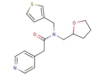 2-pyridin-4-yl-N-(tetrahydrofuran-2-ylmethyl)-N-(3-thienylmethyl)acetamide