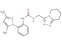 N-[2-(3,5-dimethyl-1H-pyrazol-1-yl)phenyl]-N'-(5,6,7,8-tetrahydro[1,2,4]triazolo[4,3-a]pyridin-3-ylmethyl)urea