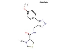 (4R)-N-{[3-(4-methoxyphenyl)-1H-pyrazol-4-yl]methyl}-3-methyl-1,3-thiazolidine-4-carboxamide