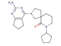 2-(2-amino-6,7-dihydro-5H-cyclopenta[d]pyrimidin-4-yl)-7-cyclopentyl-2,7-diazaspiro[4.5]decan-6-one