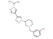 3-({3-[4-(1-isopropyl-1H-pyrazol-4-yl)-1H-1,2,3-triazol-1-yl]piperidin-1-yl}methyl)phenol