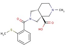 (3aS*,7aR*)-5-methyl-2-[2-(methylthio)benzoyl]octahydro-3aH-pyrrolo[3,4-c]pyridine-3a-carboxylic acid