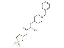 N-[(1-benzyl-4-piperidinyl)methyl]-2-(1,1-dioxidotetrahydro-3-thienyl)-N-methylacetamide