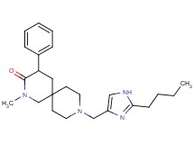 9-[(2-butyl-1H-imidazol-4-yl)methyl]-2-methyl-4-phenyl-2,9-diazaspiro[5.5]undecan-3-one