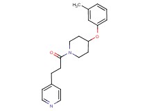 4-{3-[4-(3-methylphenoxy)-1-piperidinyl]-3-oxopropyl}pyridine