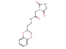 N-[2-(2,3-dihydro-1,4-benzodioxin-2-yl)ethyl]-2-(2,5-dioxo-1-imidazolidinyl)acetamide