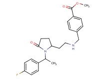 methyl 4-{[(2-{1-[1-(4-fluorophenyl)ethyl]-5-oxo-2-pyrrolidinyl}ethyl)amino]methyl}benzoate