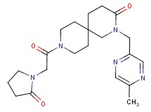 2-[(5-methylpyrazin-2-yl)methyl]-9-[(2-oxopyrrolidin-1-yl)acetyl]-2,9-diazaspiro[5.5]undecan-3-one