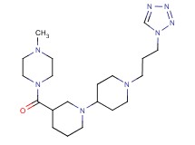 3-[(4-methylpiperazin-1-yl)carbonyl]-1'-[3-(1H-tetrazol-1-yl)propyl]-1,4'-bipiperidine