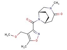 (1S*,6R*)-9-{[4-(methoxymethyl)-5-methylisoxazol-3-yl]carbonyl}-3-methyl-3,9-diazabicyclo[4.2.1]nonan-4-one