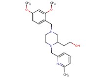 2-{4-(2,4-dimethoxybenzyl)-1-[(6-methyl-2-pyridinyl)methyl]-2-piperazinyl}ethanol