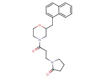 1-{3-[2-(1-naphthylmethyl)-4-morpholinyl]-3-oxopropyl}-2-pyrrolidinone