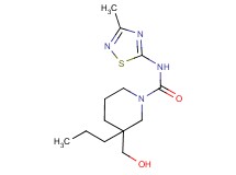 3-(hydroxymethyl)-N-(3-methyl-1,2,4-thiadiazol-5-yl)-3-propylpiperidine-1-carboxamide