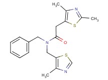 N-benzyl-2-(2,4-dimethyl-1,3-thiazol-5-yl)-N-[(4-methyl-1,3-thiazol-5-yl)methyl]acetamide
