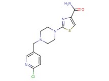 2-{4-[(6-chloropyridin-3-yl)methyl]piperazin-1-yl}-1,3-thiazole-4-carboxamide