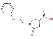1-(2-anilinoethyl)-5-oxopyrrolidine-3-carboxylic acid