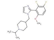 4-{[2-(2,3-difluoro-6-methoxyphenyl)-1H-imidazol-1-yl]methyl}-1-isopropylpiperidine