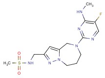 N-({5-[5-fluoro-4-(methylamino)pyrimidin-2-yl]-5,6,7,8-tetrahydro-4H-pyrazolo[1,5-a][1,4]diazepin-2-yl}methyl)methanesulfonamide