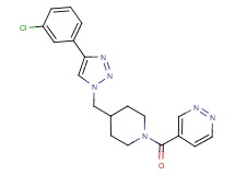 4-[(4-{[4-(3-chlorophenyl)-1H-1,2,3-triazol-1-yl]methyl}piperidin-1-yl)carbonyl]pyridazine