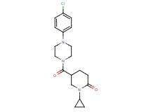 5-{[4-(4-chlorophenyl)-1-piperazinyl]carbonyl}-1-cyclopropyl-2-piperidinone